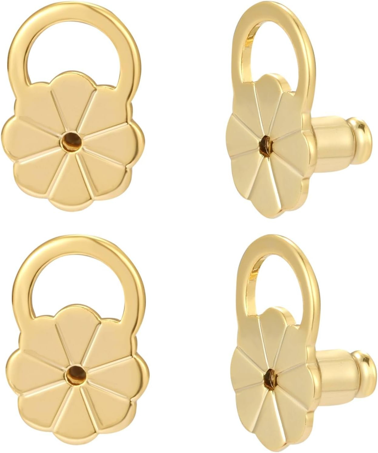 Earring Backs for Droopy Ears,Flower Bullet Locking Earring Lifter Backs Replace