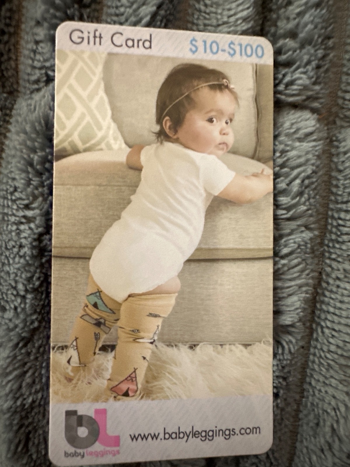 Baby Leggings Gift Card $50 Verified Balance Physical Card No Expiration