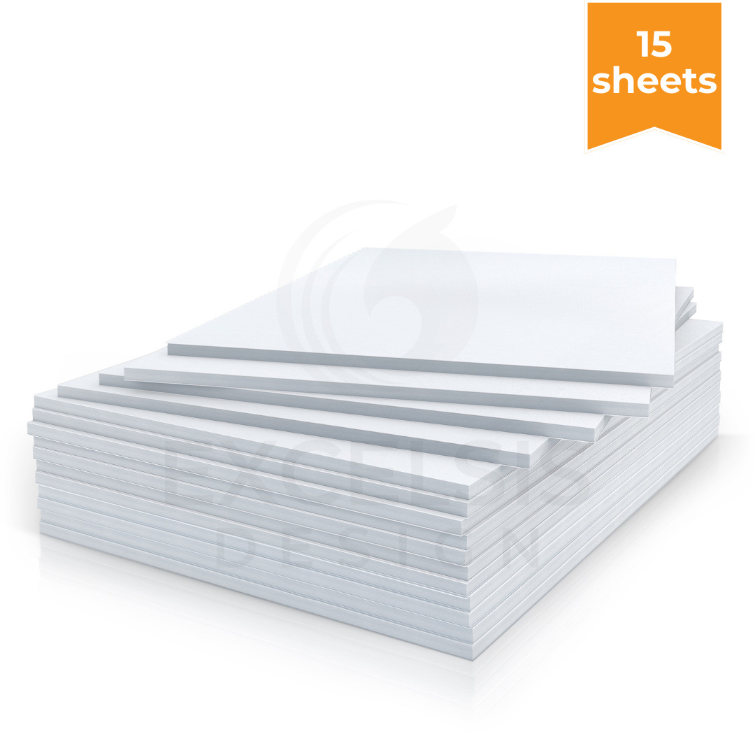 White Foam Board Sheets 24x36x3/16 Inch, 15 Pack | Acid-Free for Crafts&Displays