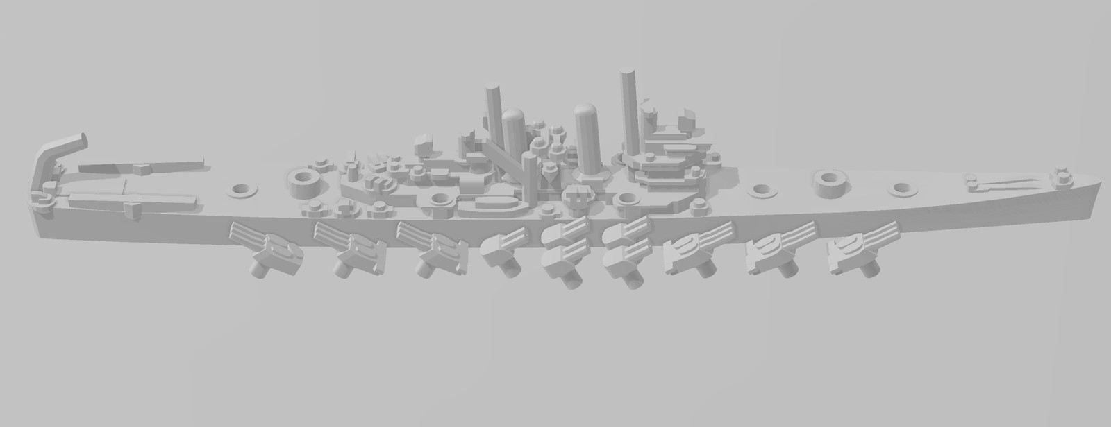 St Louis - USN - Rotating Turret - Wargaming - Naval Miniature