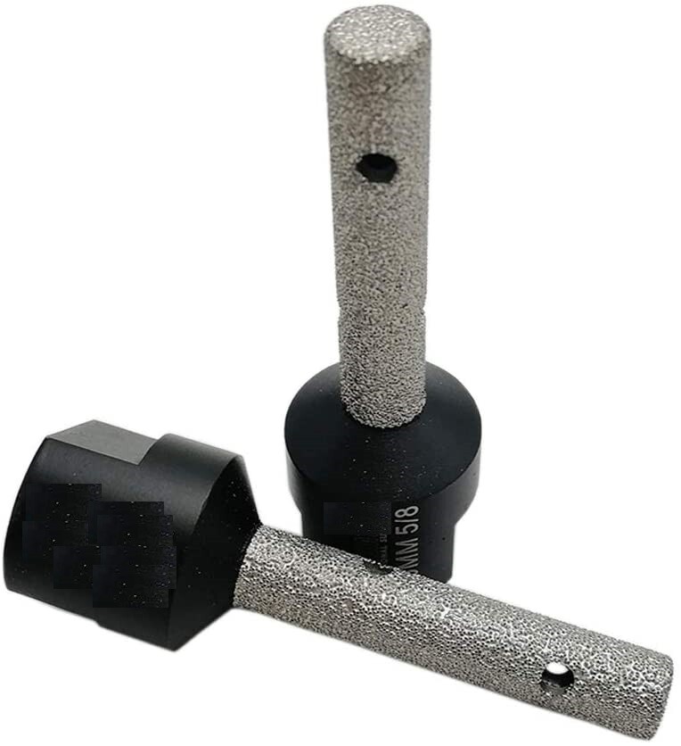 1pc 10mm Vacuum Brazed Diamond Finger Bits With 5/8"-11 Thread for Tile Stone