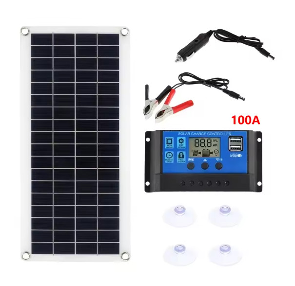 1000W Solar Panel 12V Solar Cell With 60A 100A Controller Solar Charge