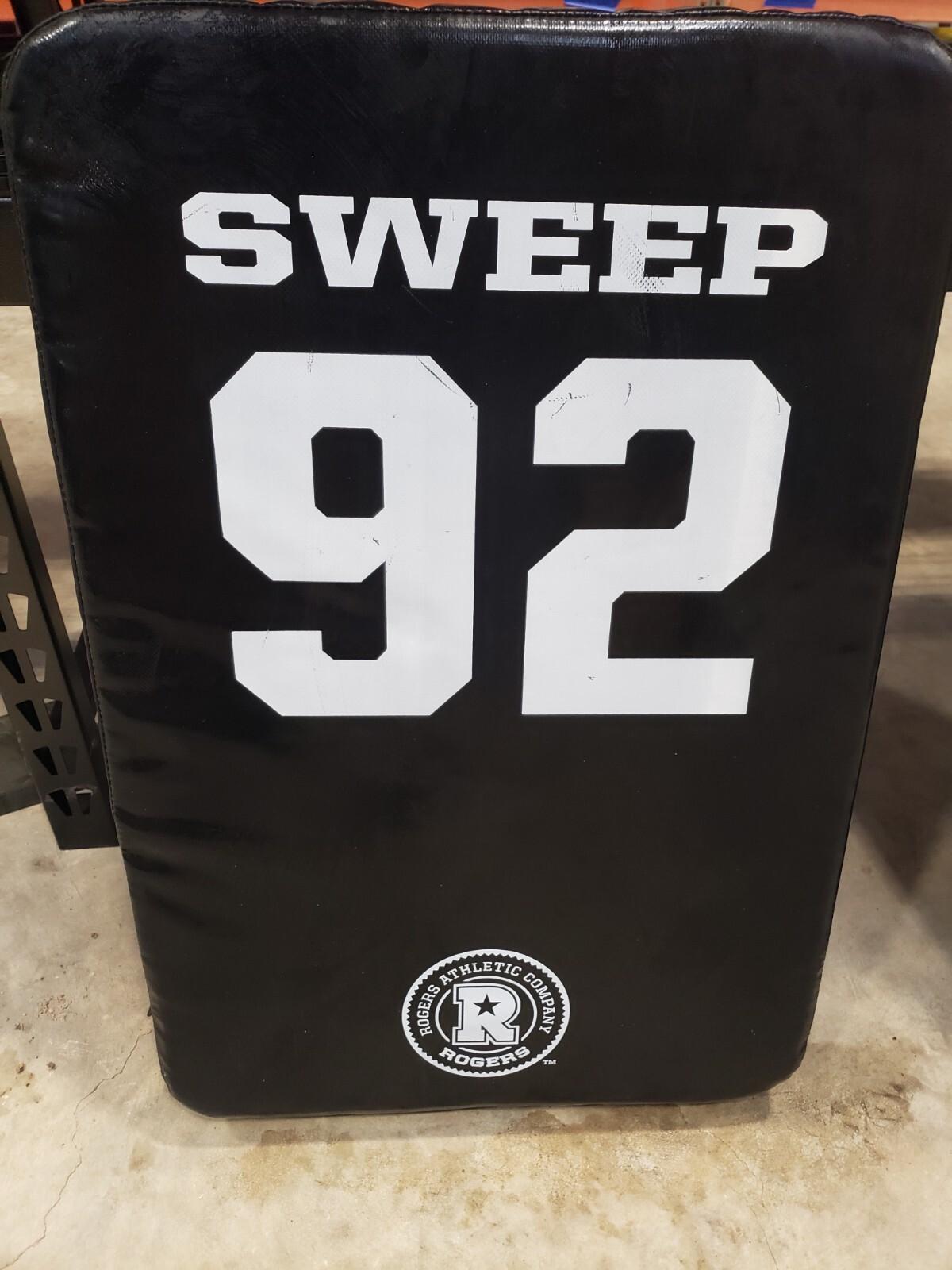 Rogers Athletic Sweep 92 Blocking Shield Black Football Tackle Pad Stunt