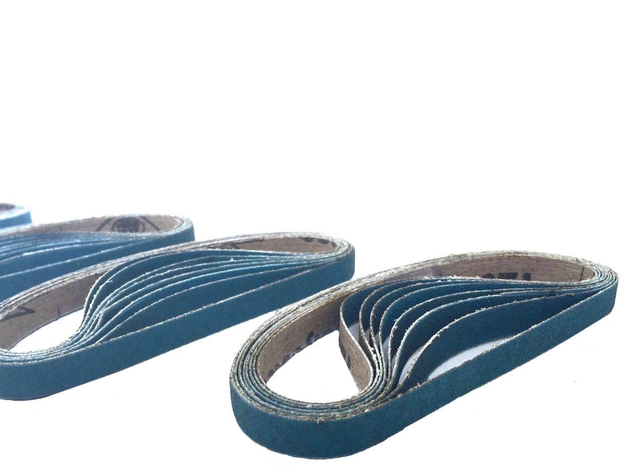 3/8 Inch X 13 Inch Zirconia Cloth Sanding Air File Belts (30 Pack, 40 Grit)