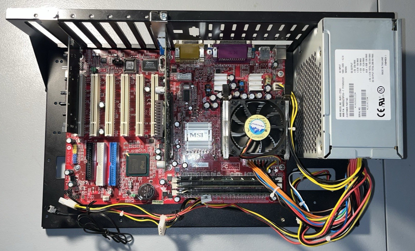 MSI 845G Max PC Bench AGP ATX Pentium 4 2.8GHz 1GB RAM Radeon 9200 SATA PCI READ