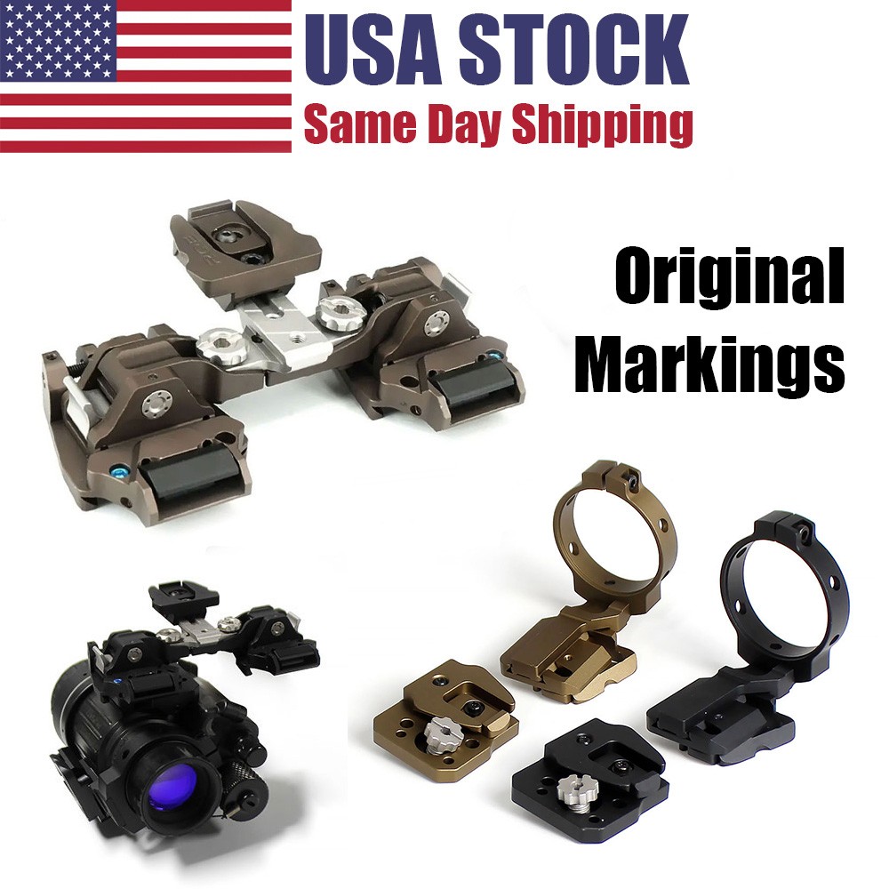 NVG Mount RQE KVC Dual Bridge + OSS Obverse Dovatail Shoe For PVS14 Night Vision