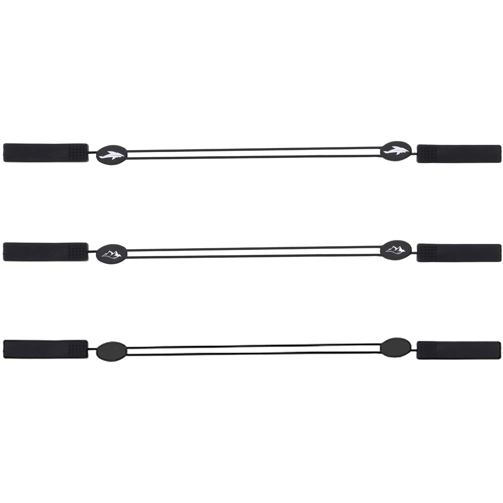 Adjustable Eyeglass Strap (3 Pack) - No Tail Sunglass Strap - Eyewear String ...