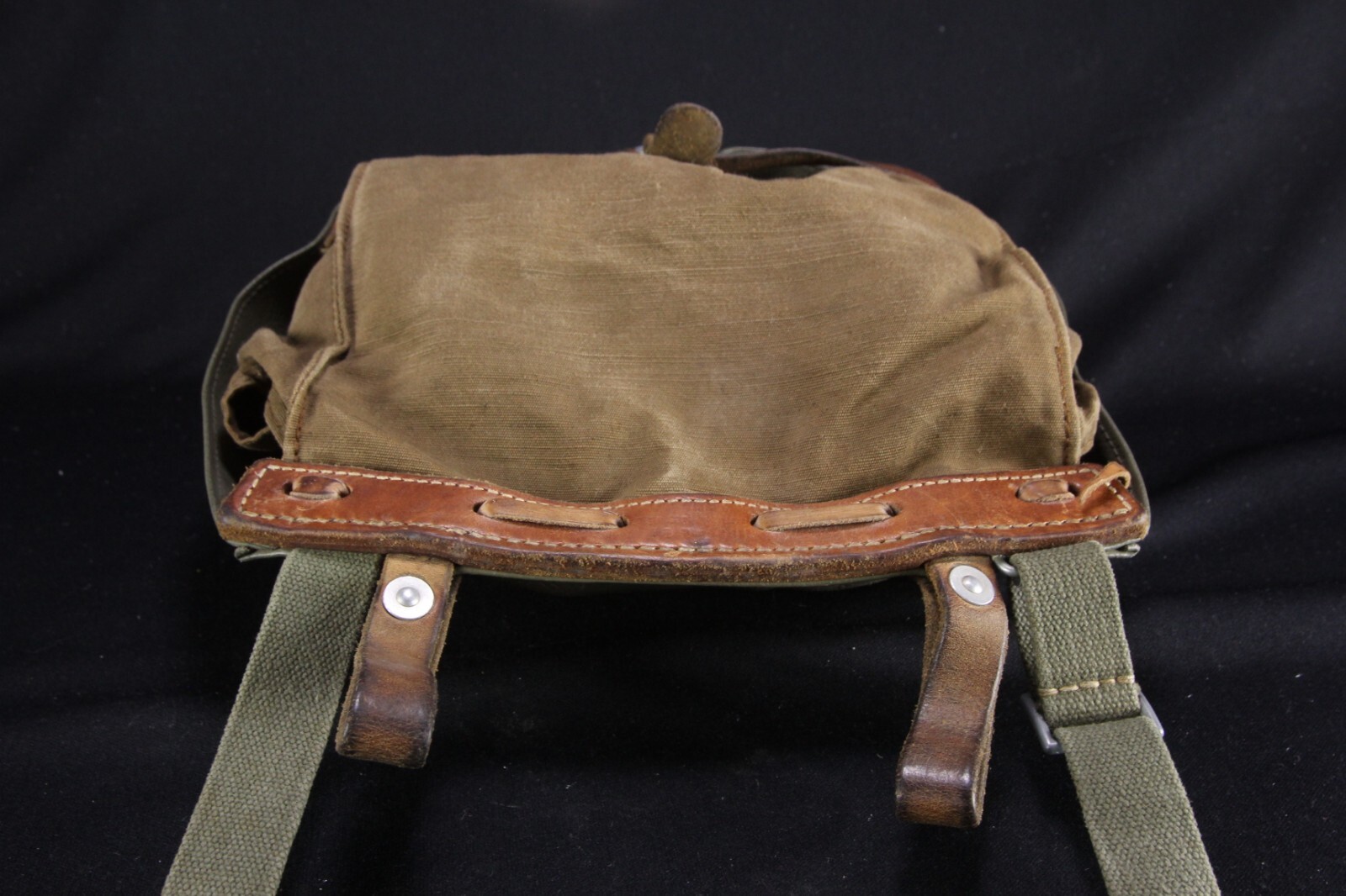 VTG Hans Jaggi Rohrbach Germany Switzerland Satchel Messenger Bag Canvas Leather