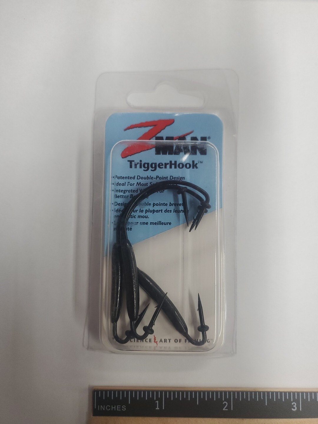 Pack of 3 Zman Trigger Hooks for Soft Plastics - Size 4/0 - 1/8 oz