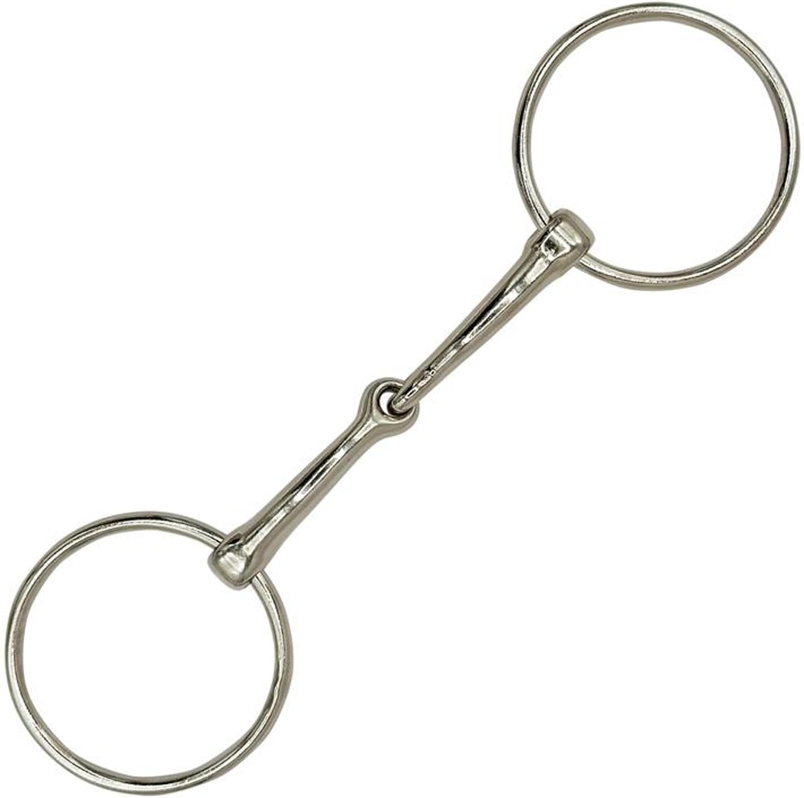 Loose Ring Snaffle Bit for Horses - Iron Training Bit for Sensitive Riders, 5"