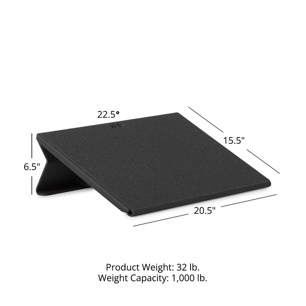 Titan Fitness Squat Wedge, Single 20.5" Wide, 22.5-Degree Incline Slant Board