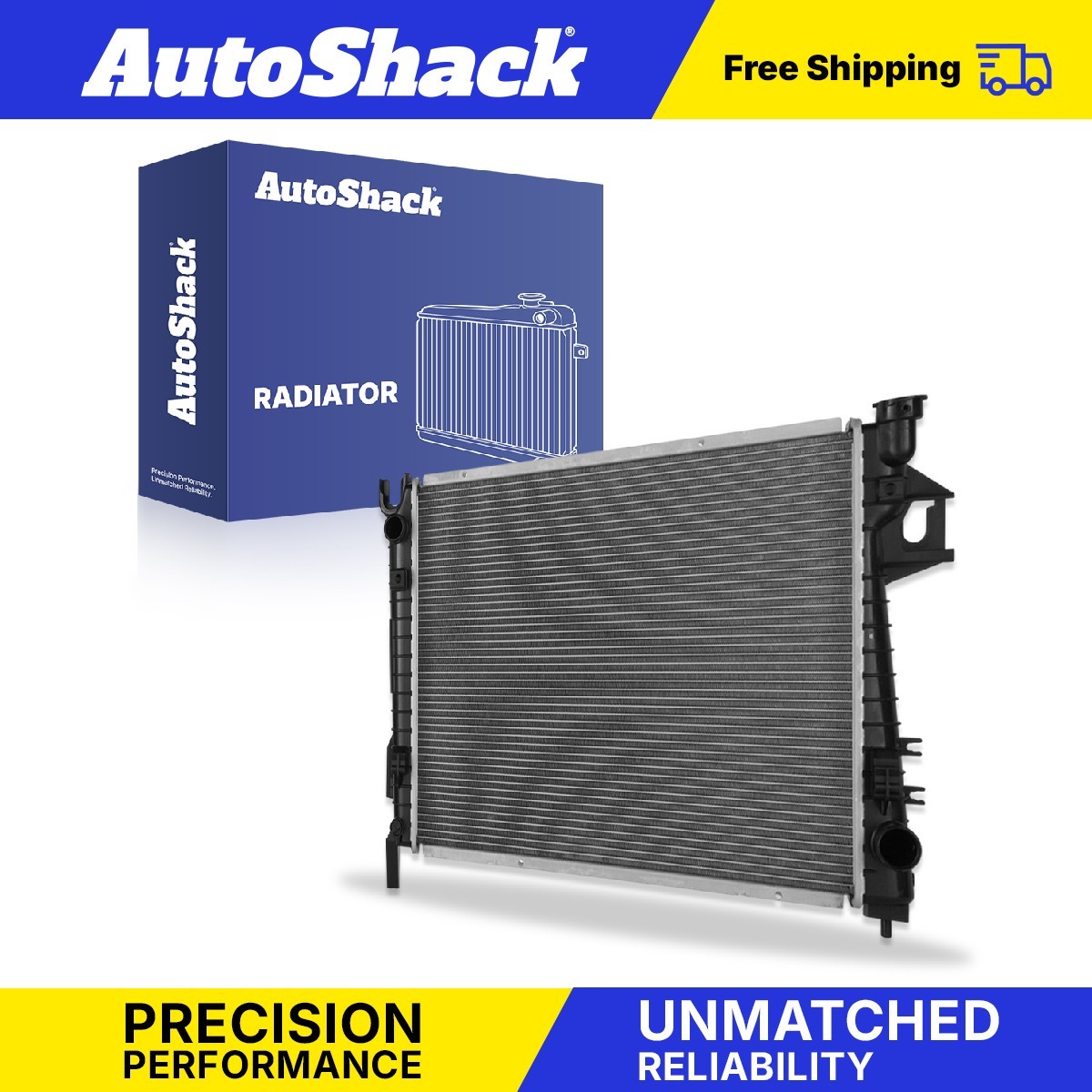 Radiator for Dodge, Ram 1500 2002-2008, V6 3.7L V8 4.7L 5.7L 5.9L V10 8.3L