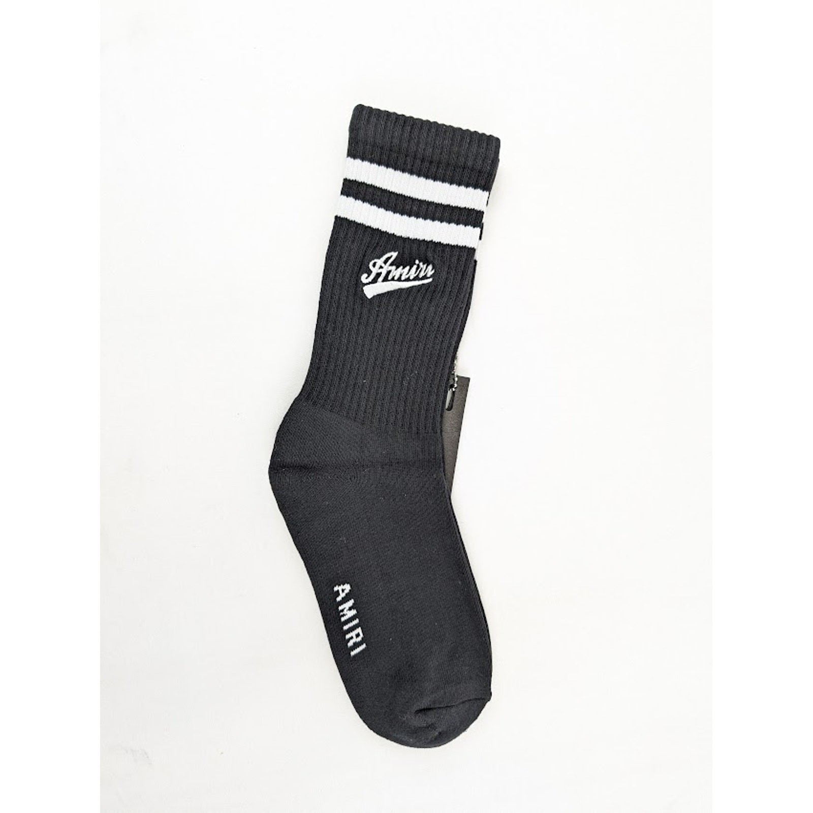 Amiri Q:3 / Size: 45-46 / Varsity Script Socks in Black / White BNWT Size: 45-46