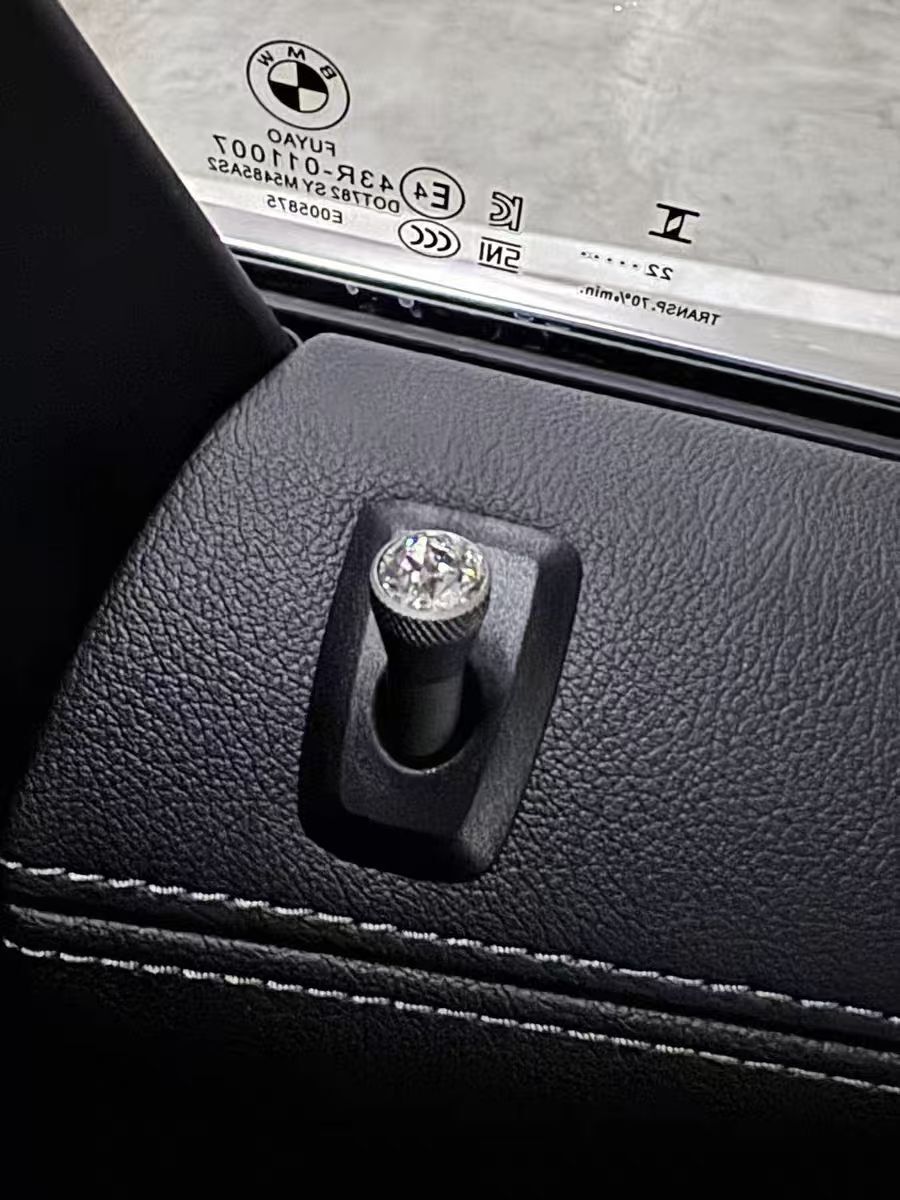 2PCS Crystal Car Interior Door Locking Lock Knob Pull Pins For BMW Mini series