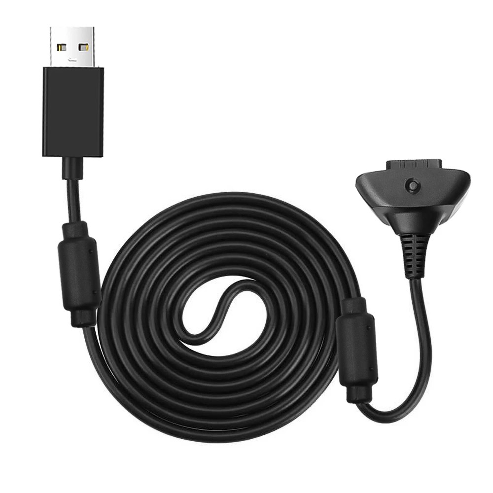 USB Charger Cable for XBOX 360/360 Slim Wireless Controller - 5ft 4800mAh