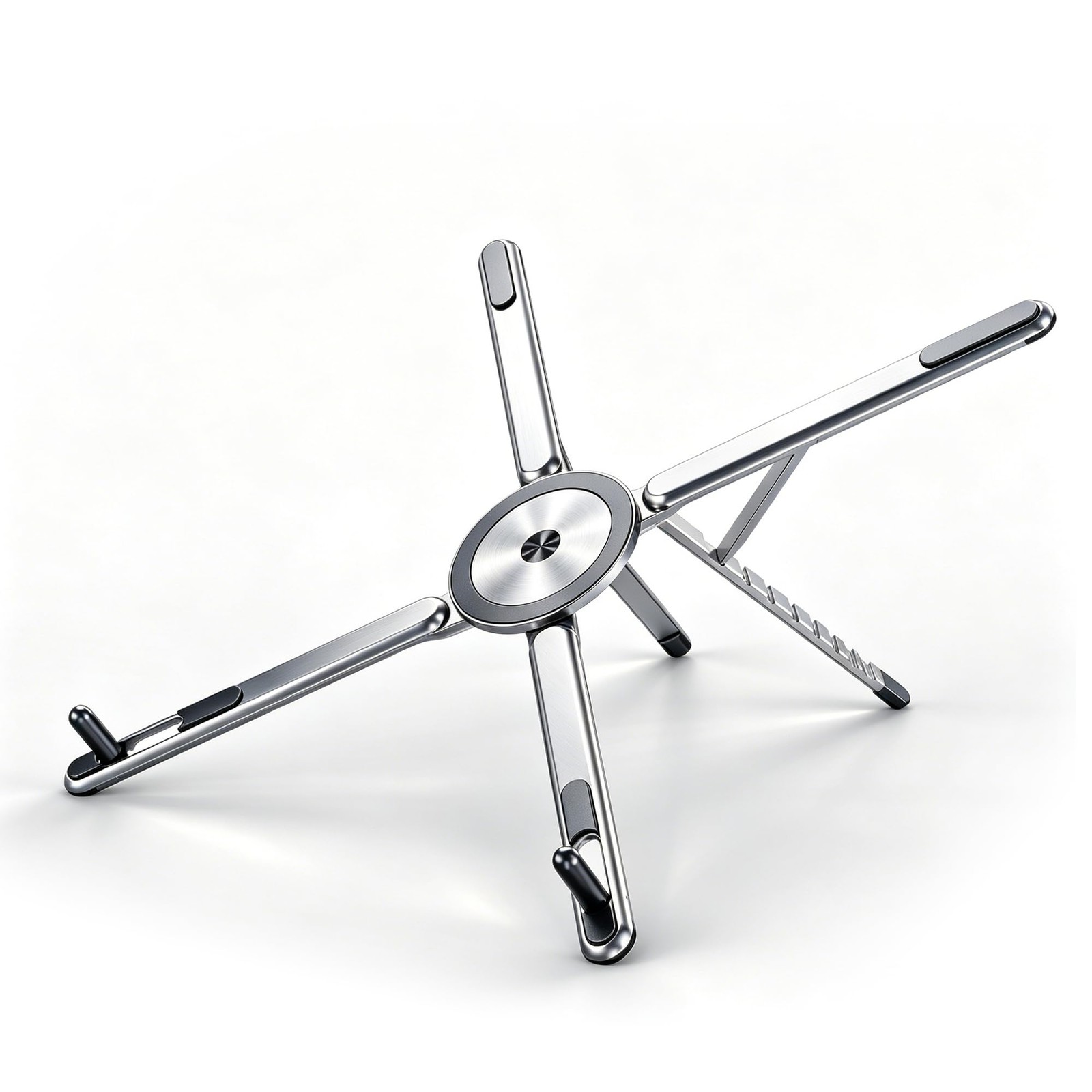 3-in-1 Adjustable Portable Aluminum Alloy Holder for Mobile phone,Tablet gray