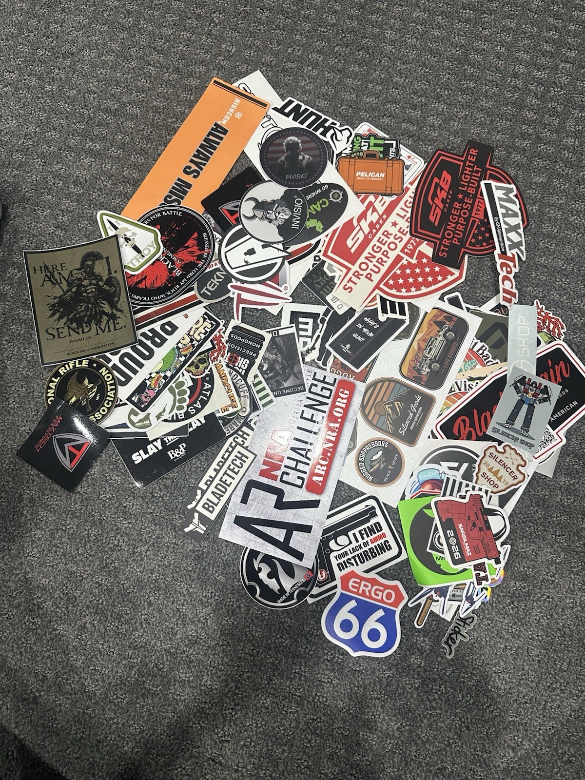Shot Show Lot Of 115 Stickers Hunting Gun Kns Precision Silencer Co Nightforce