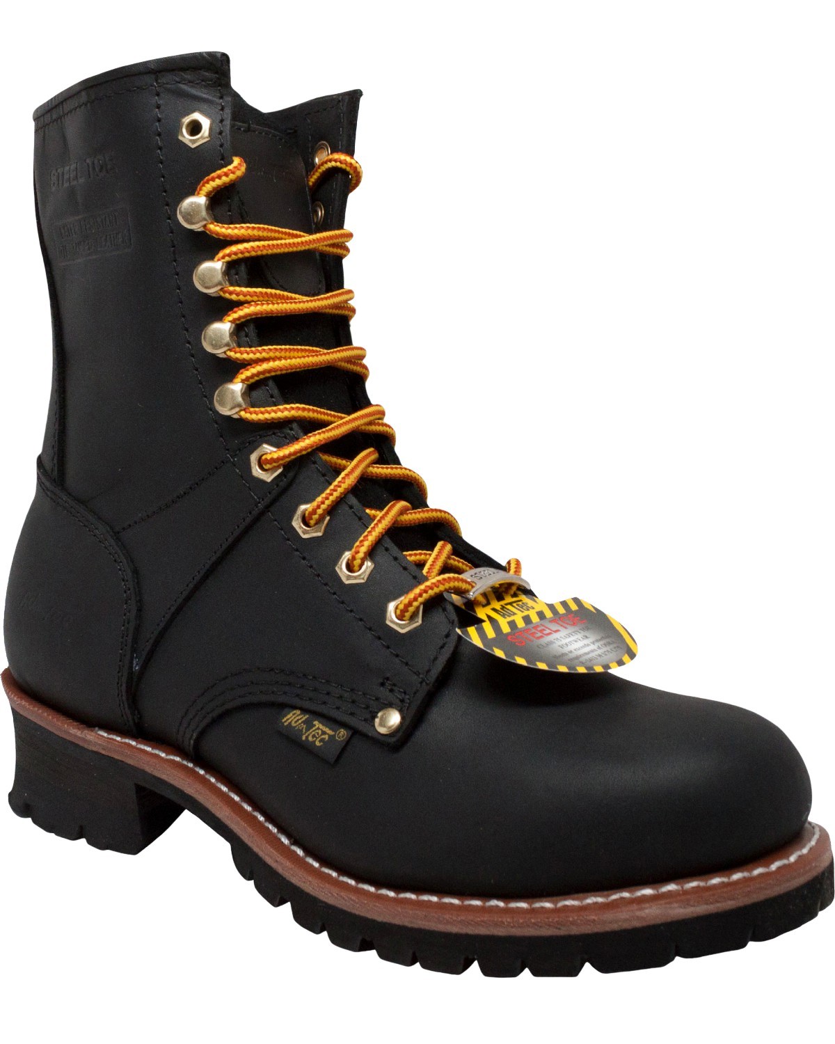 Ad Tec Men's Logger 9" Work Boot - Steel Toe - 1428