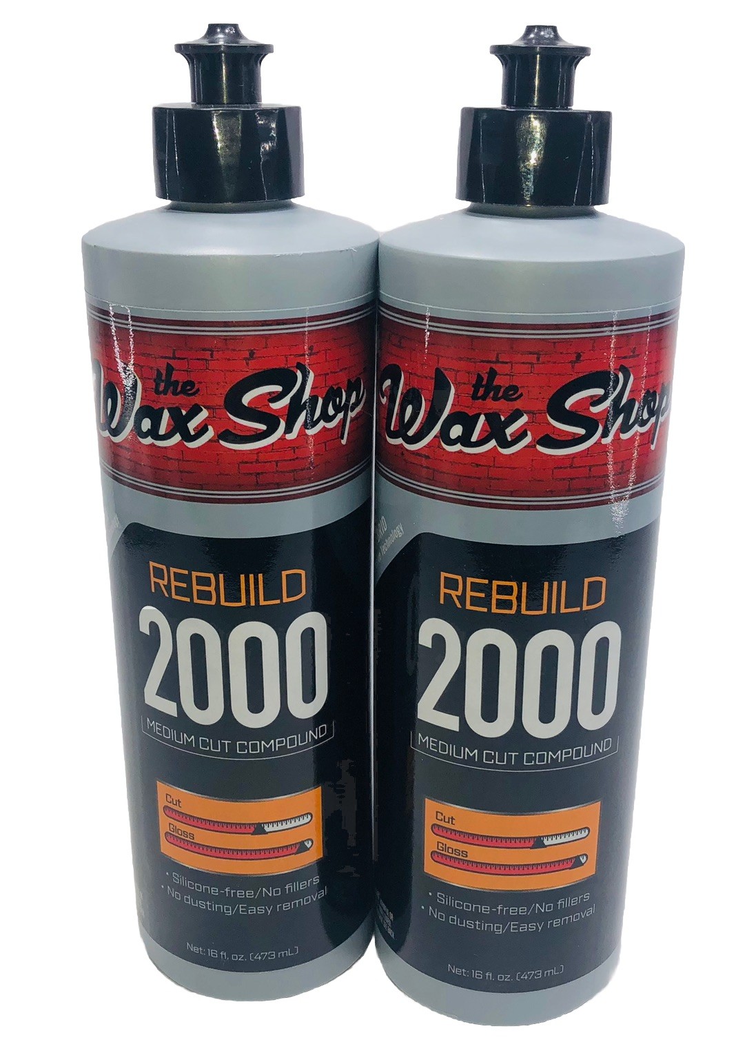 2 the wax shop rebuild 2000 medium cut compound 32 oz ( 2 Bottles Free Shipping
