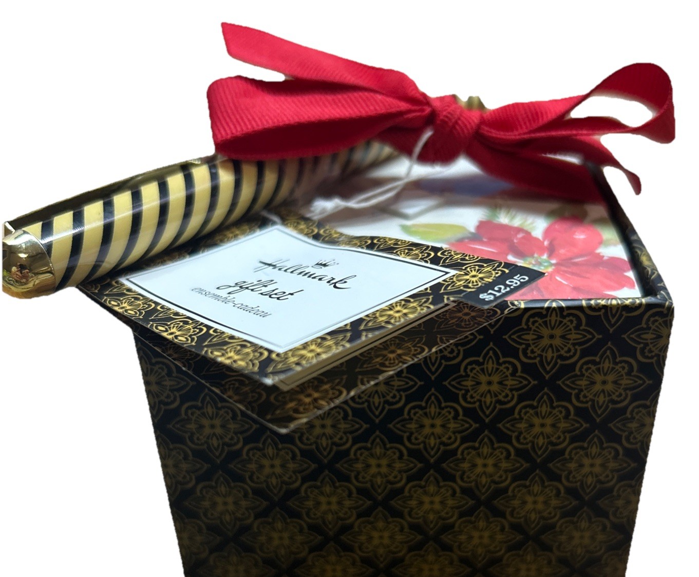 Hallmark: Poinsettia - Note Set With Pen - 650 Notes