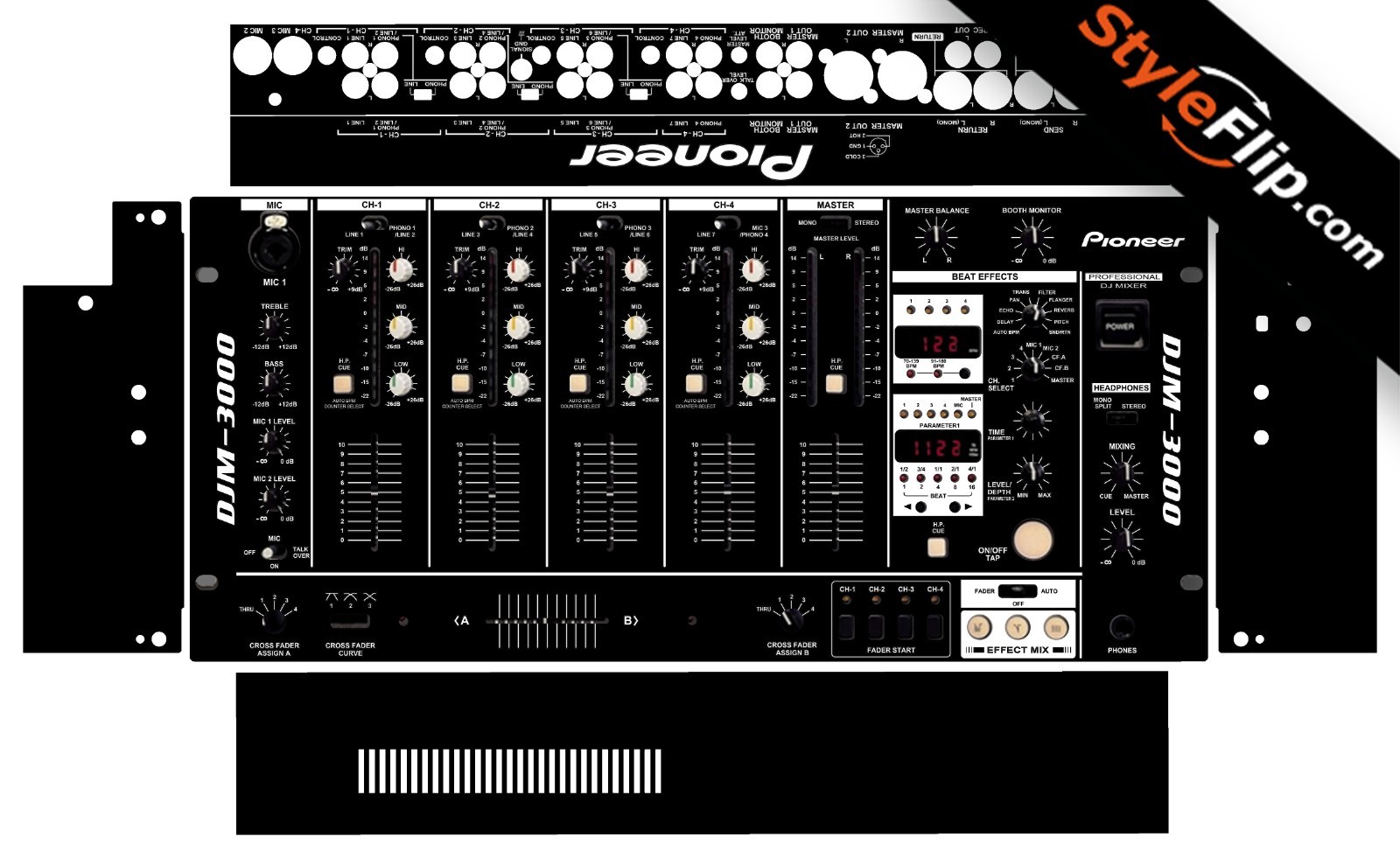 Pioneer DJM 3000 Skin | Black | Protective Decal | StyleFlip