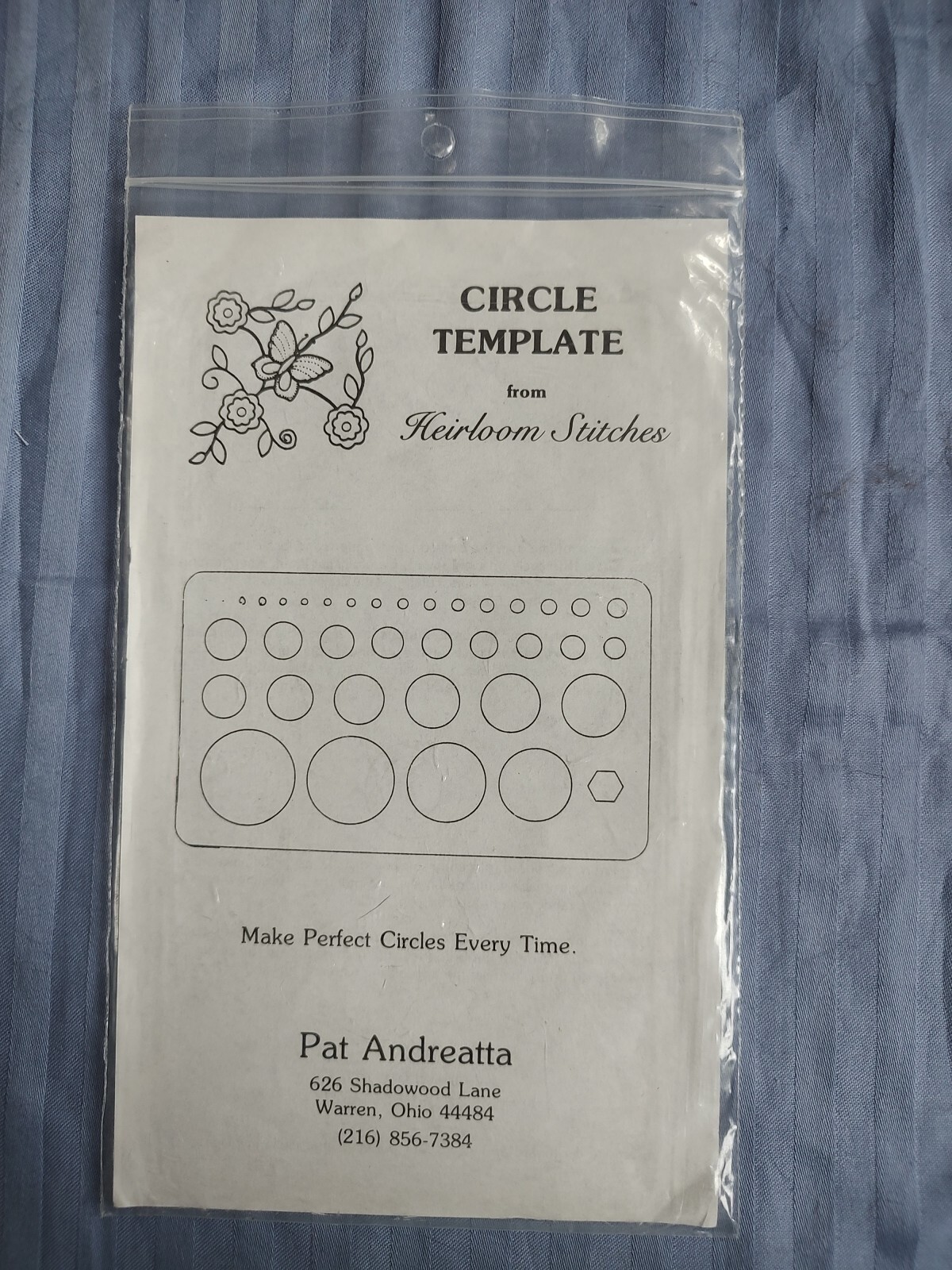 Circle Template #81 - Heirloom Stitches - Applique Quilting