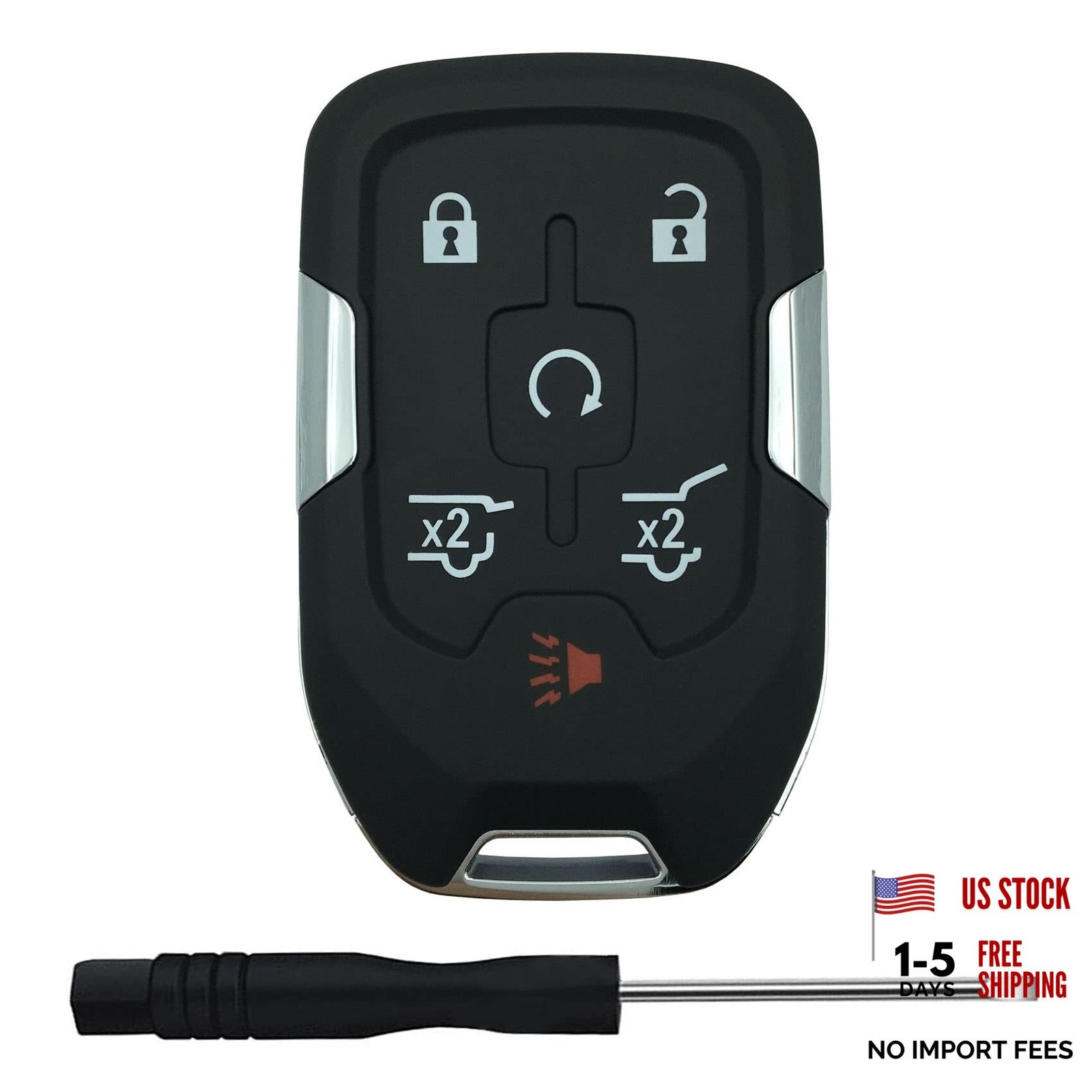 Replacement Keyless Entry Remote Key Fob Shell Case for 2014 2015 2016 Black