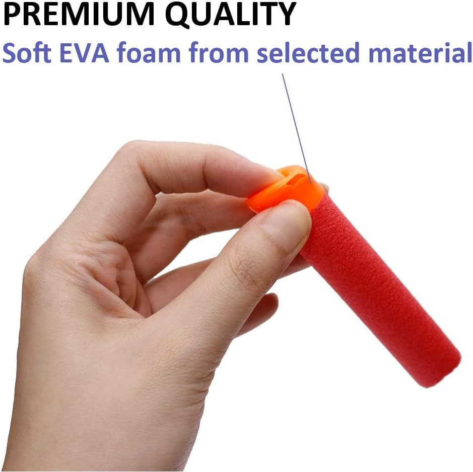 60 PCS Mega Darts Foam Bullet Refill Pack - Compatible with Nerf N-Strike Mega S