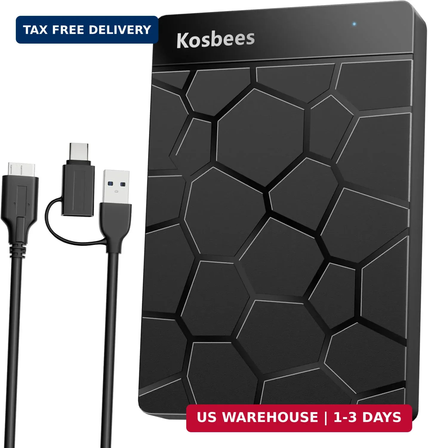 500GB External Hard Drive for Windows & Mac