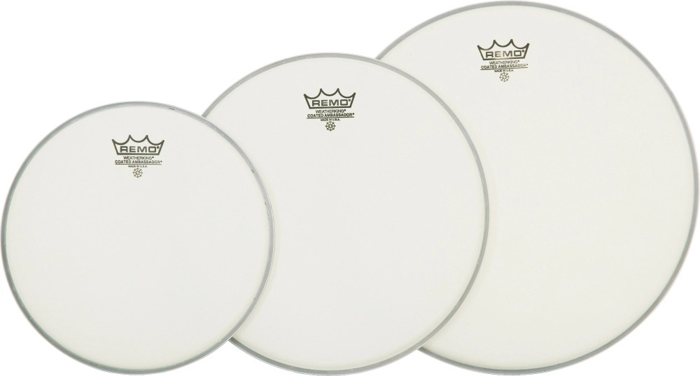 Remo Ambassador Tom Drumhead Pack Standard Coated