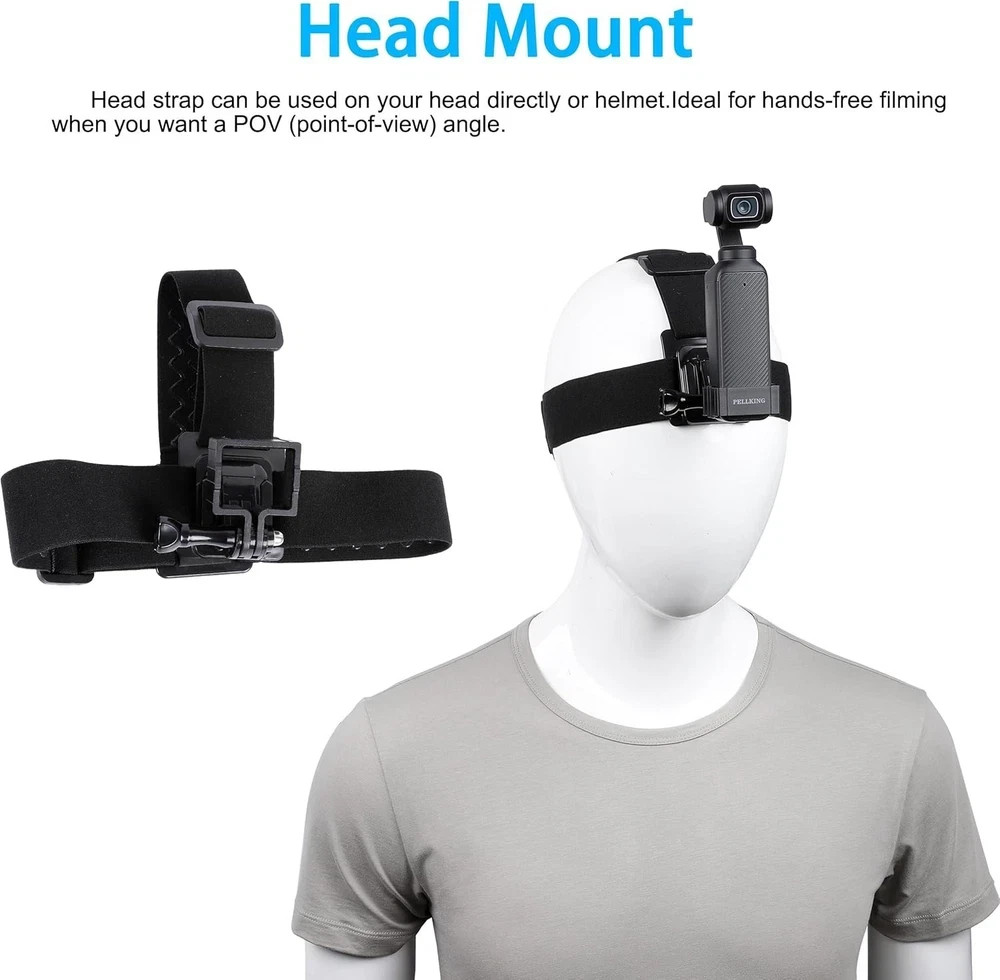 4in1 DJI Osmo Pocket 4 3 Accessories Kit,Chest Mount Harness,Neck Holder,Head...