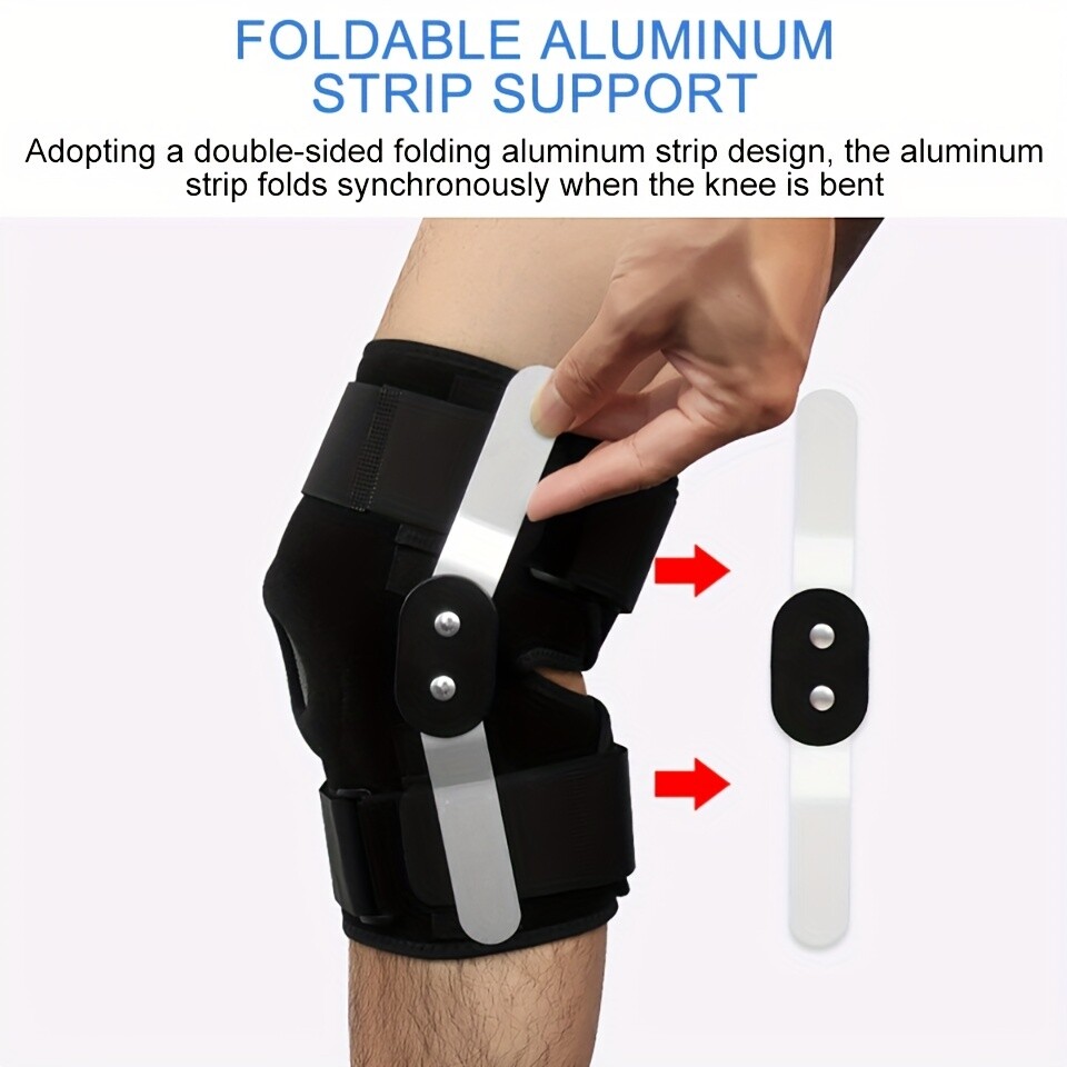 Knee Brace Hinged Open Patella Compression Support Wrap Meniscus Arthritis Joint
