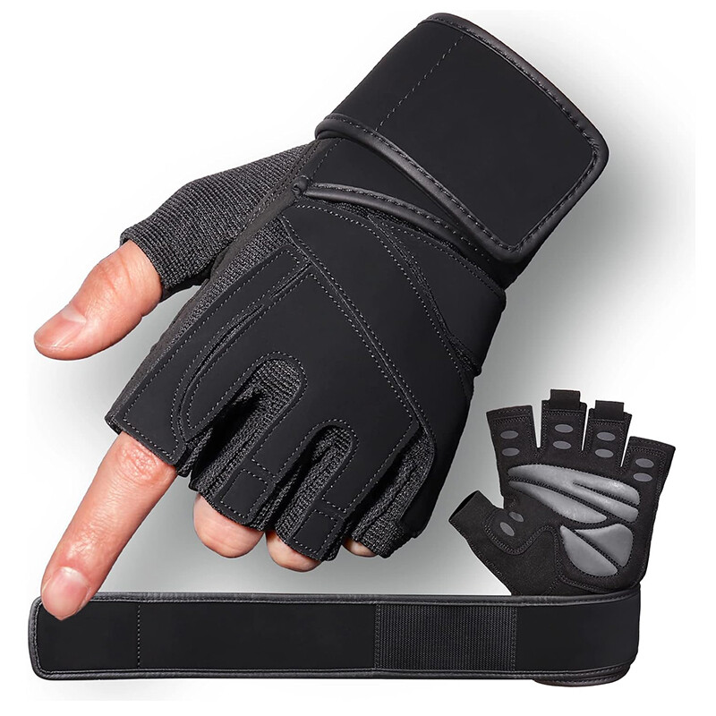 Weight Lifting Gym Gloves Anti Slip Padded Workout Fitness Training Gloves
