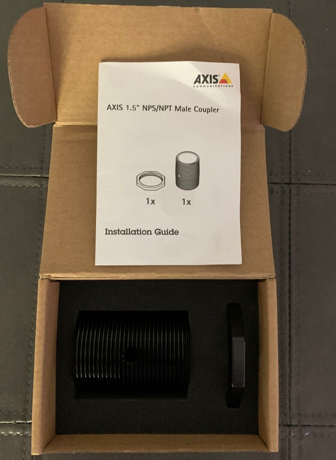 Axis, Part Number 01706-001, 1.5" NPS/NPT Male Coupler