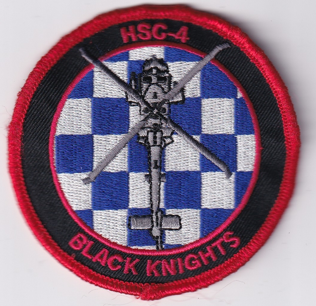 HSG-4 Black Knights US Navy Aviation patch USN color