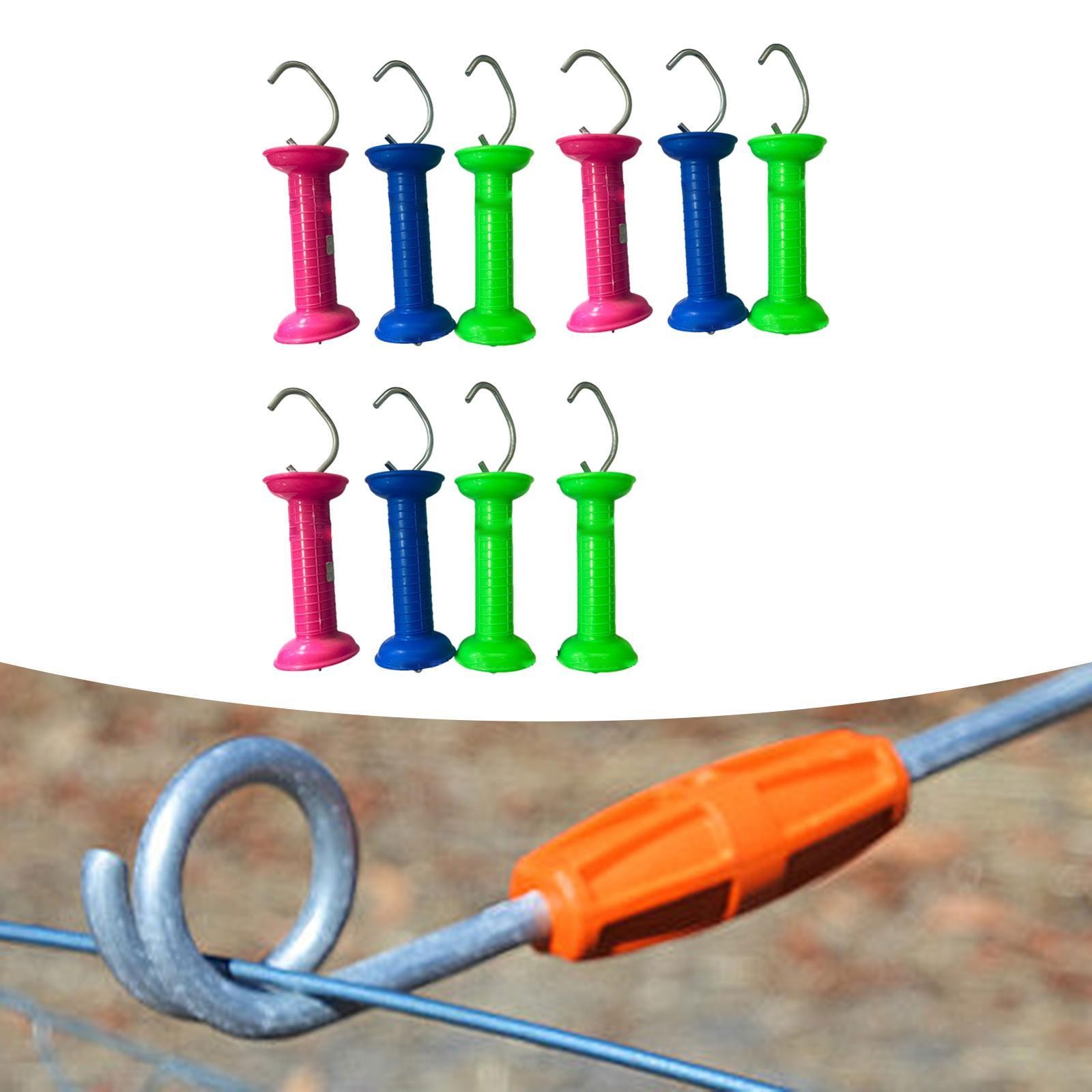 10 Pieces Electric Fence Gate Handles Insulators Bulk Door Handles Insulated
