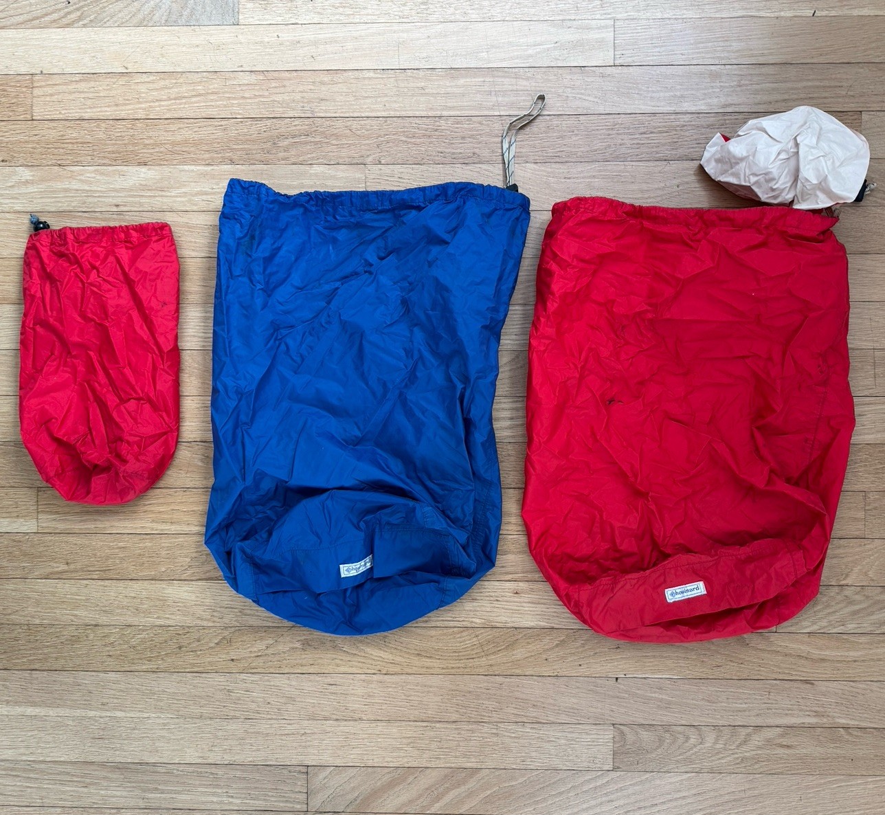 Chouinard Vintage Stuff Sacks Lot Of 3 Bivy Bags Rare