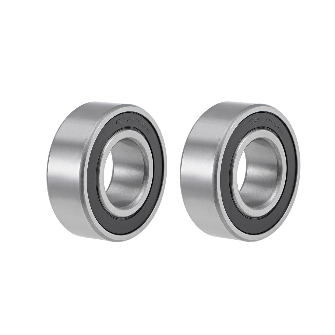 62205-2RS Ball Bearings 25x52x18mm Double Sealed Chrome Steel Z2 ABEC1 2pcs