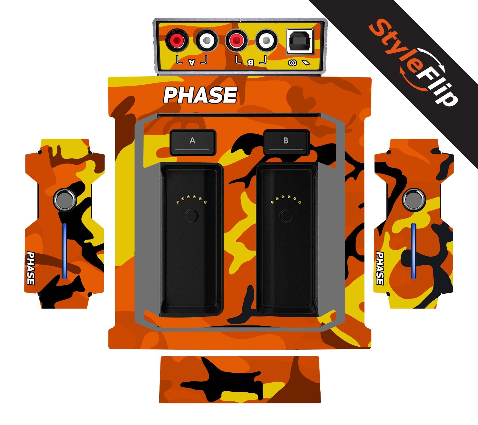 MWM Phase Skins | Orange Camo | Protective Decal | StyleFlip Skins
