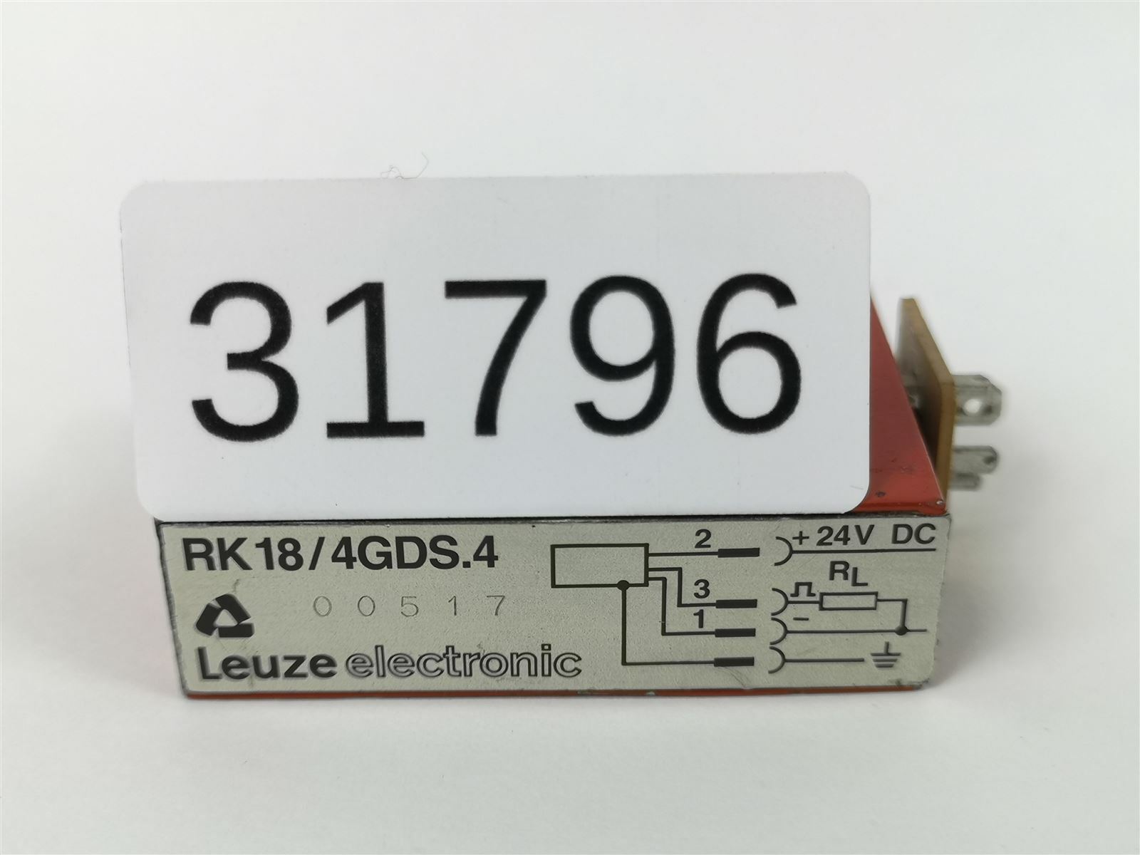 Leuze Electronic RK18/4GDS.4 Reflex Light Barrier 00517
