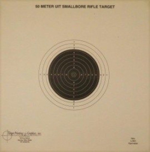 50-Meter UIT Smallbore Rifle Target (A-50/1 Equivalent) pack of 50 targets