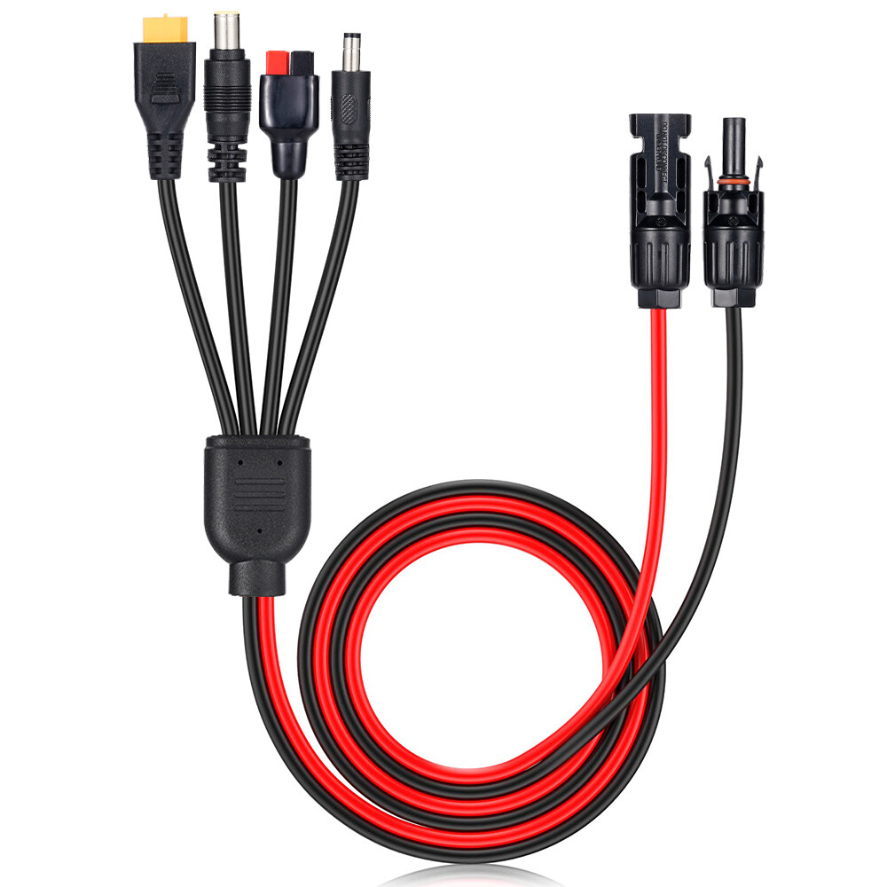 Solar Panel Extension Cable XT60 Female Connector Wire 12AWG Adapter Extension
