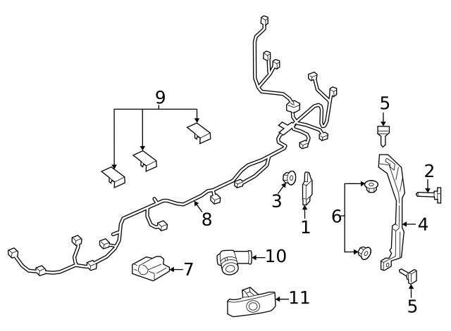 Genuine Mazda Blind Spot Detection System Warning Sensor Bracket BDTS-50-2A1A