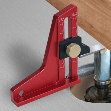 Woodworking Depth Gauge Versatile 0-50mm Dual Scale Precision Tool for Easy Rout