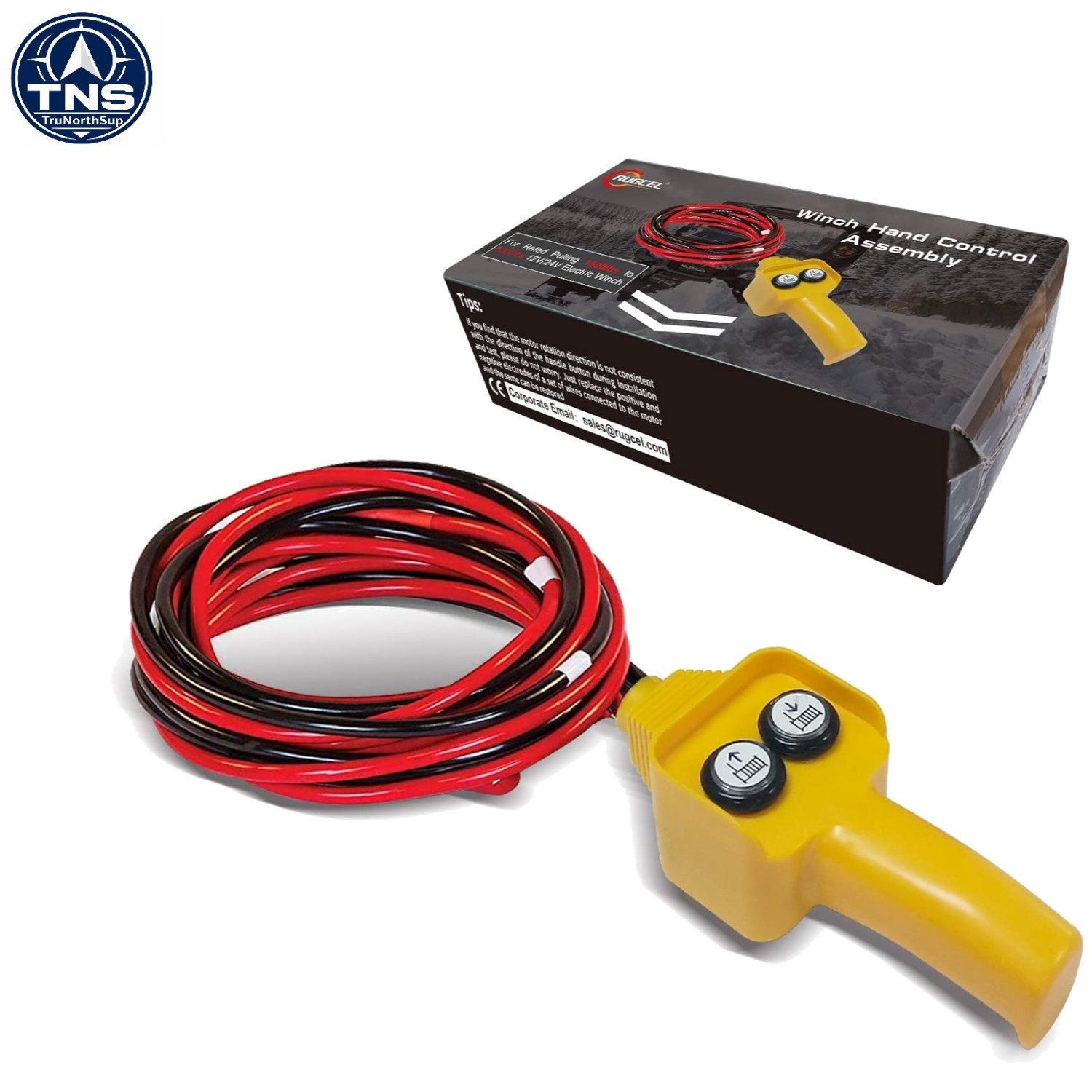 Versatile 12V Winch Hand Control with Anti-Melting Design for 1500-5000lb Load