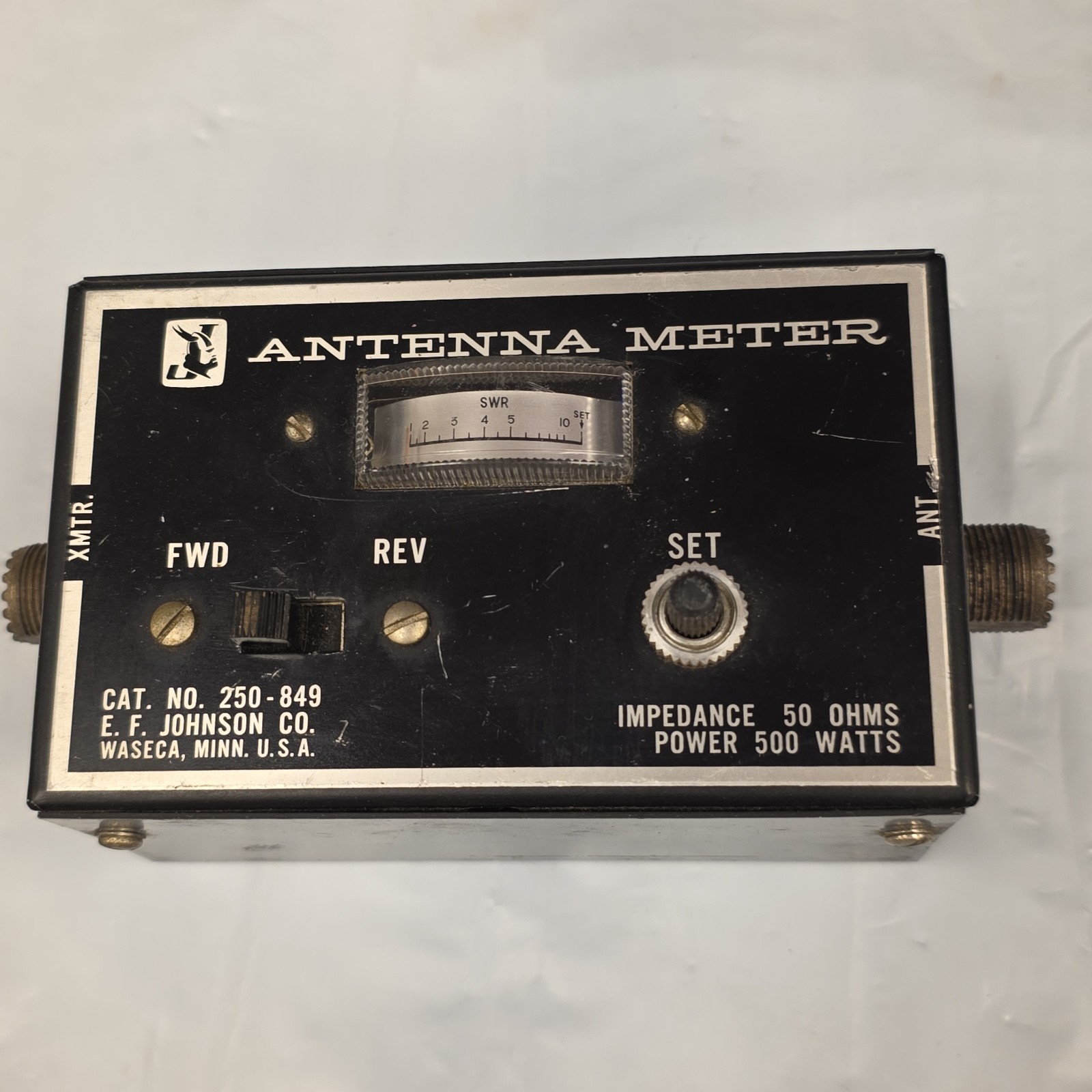 EF Johnson Antenna Meter 250-849 USA MADE 500 Watts 50 OHMS