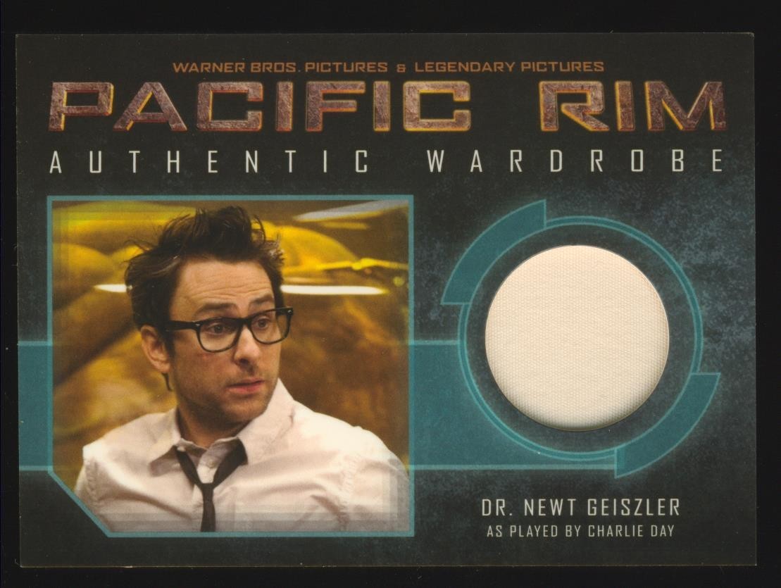 2014 Cryptozoic Pacific Rim CHARLIE DAY as Dr. Newt Geiszler Wardrobe Relic #M6