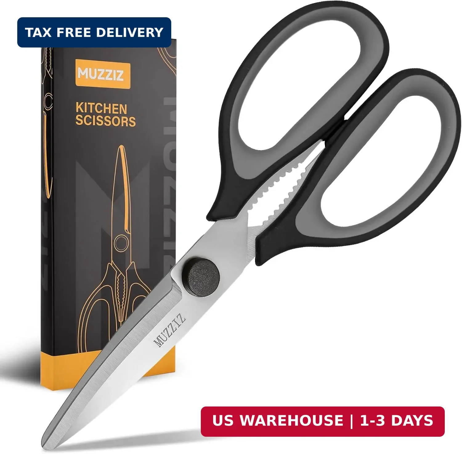Kitchen Scissors All Purpose, Heavy Duty Stainless Steel Come Apart Kitchen Shea