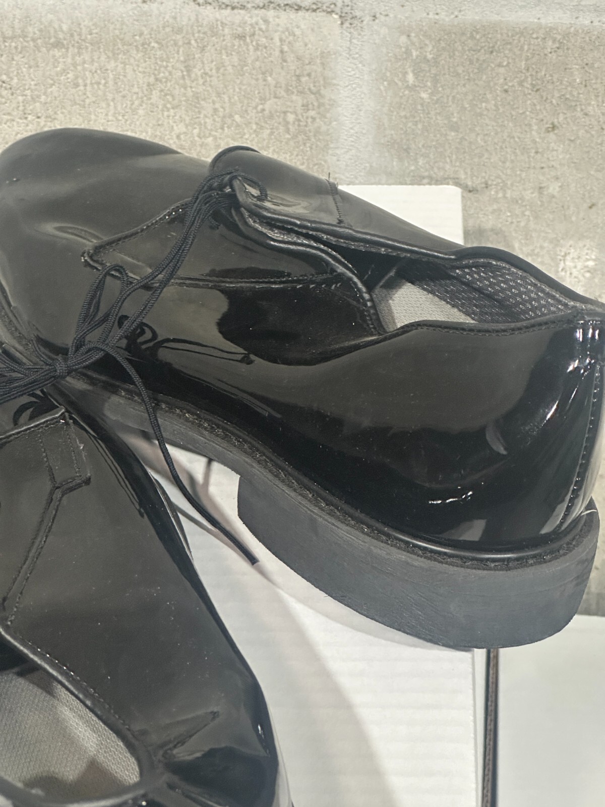 10 EEE - BATES US Military High Gloss Oxford Shoes Dress Shoe ASU Uniform VIBRAM