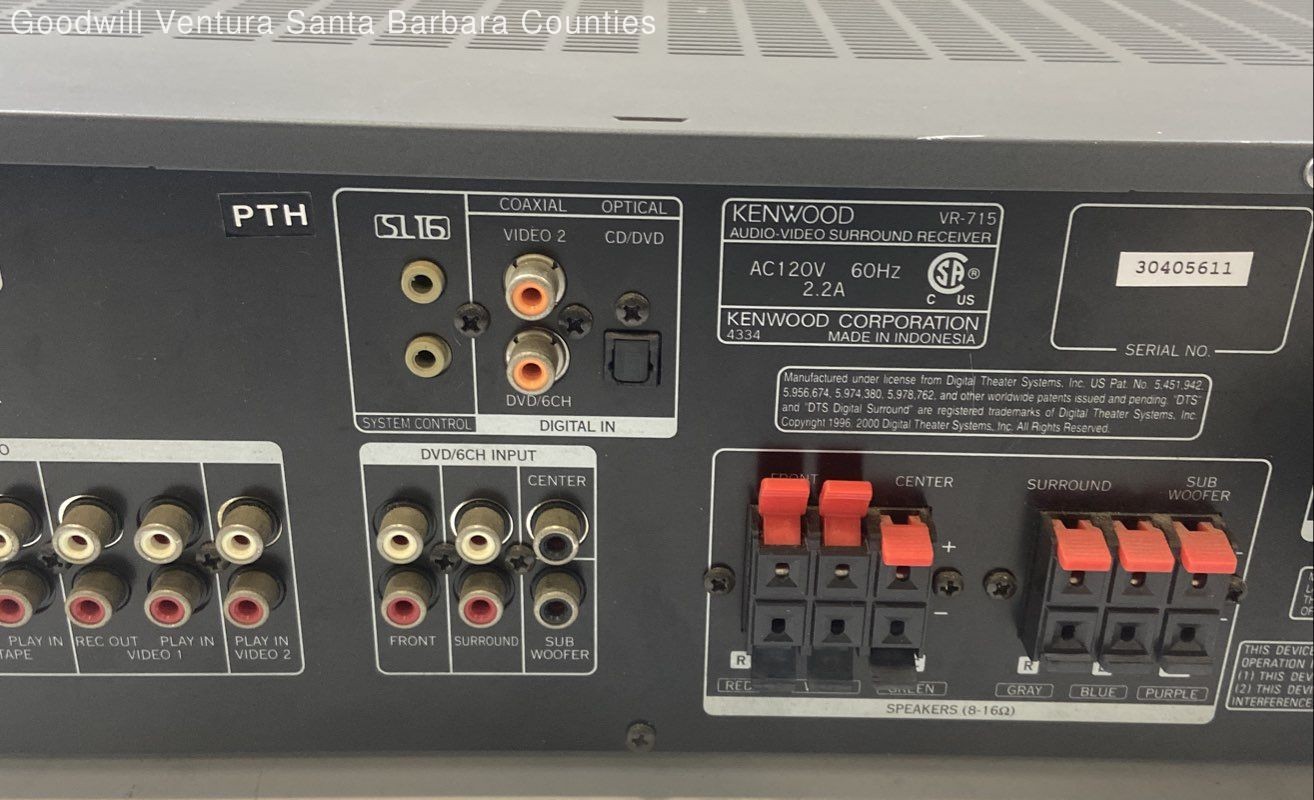 Kenwood VR-715 Audio-Video Surround Receiver